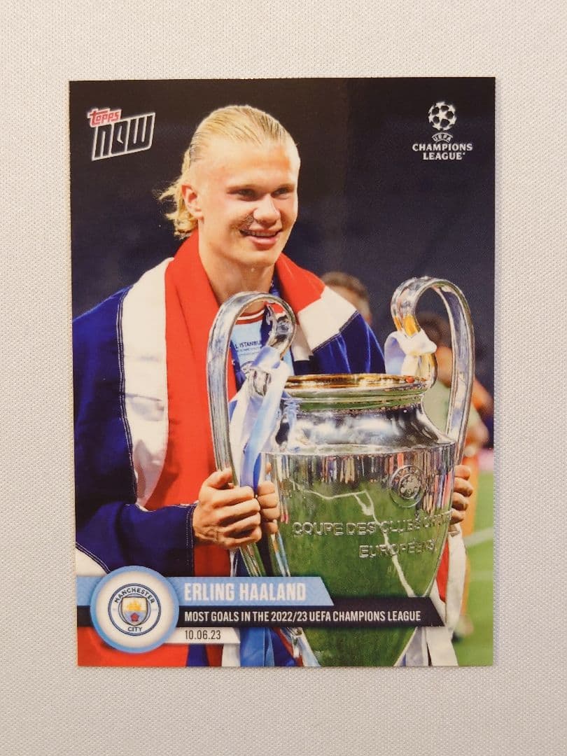 topps now アーリング・ハーランド マンチェスター・シティ 123 16