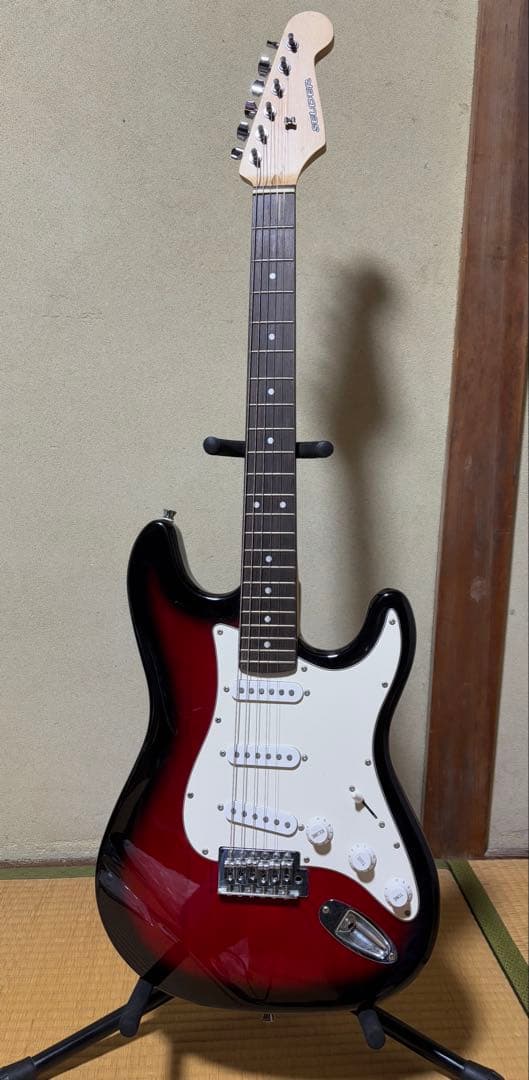 SELDERエレキギター ストラトキャスタータイプケース付き【中古品】