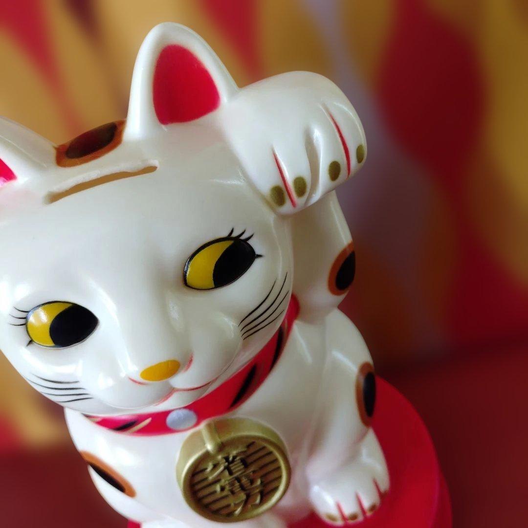 maxllマクセル★招き猫カウンター用ソフビ貯金箱★非売品