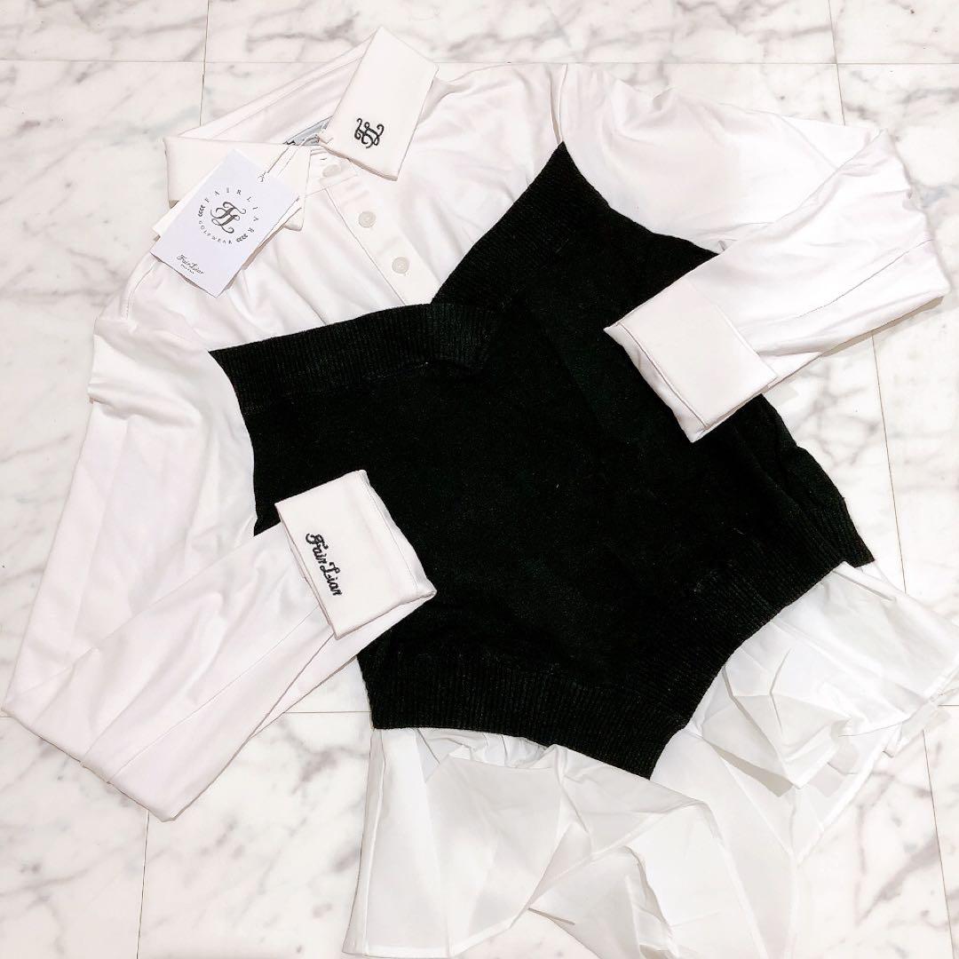 新品未使用 fairliar フェアライアー トップス 長袖 シャツ Sサイズ