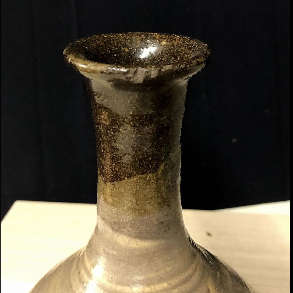 e1193 現川焼 刷毛目徳利 初期現川焼 花入