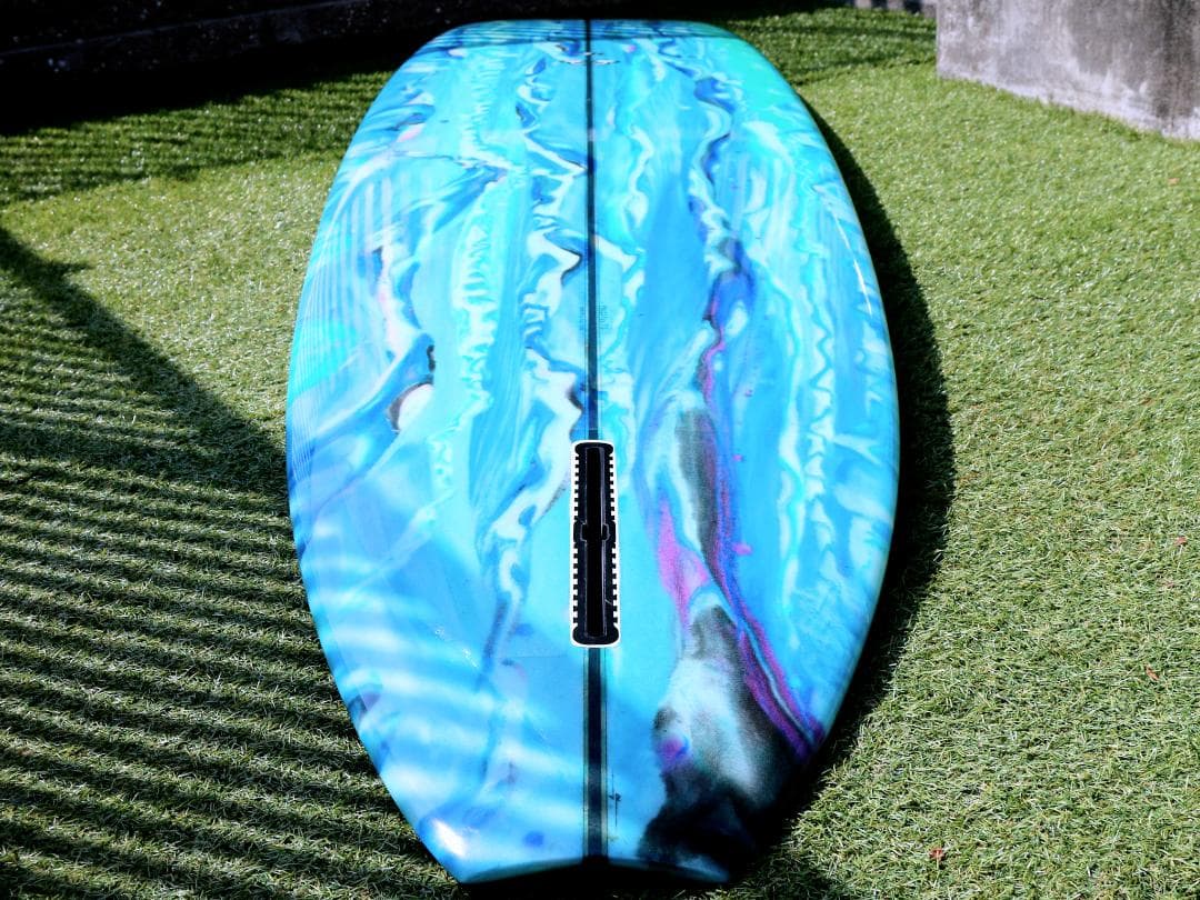 ロングボード9.4f ローカルモーション フィン ニットカバー付 マーブルカラー