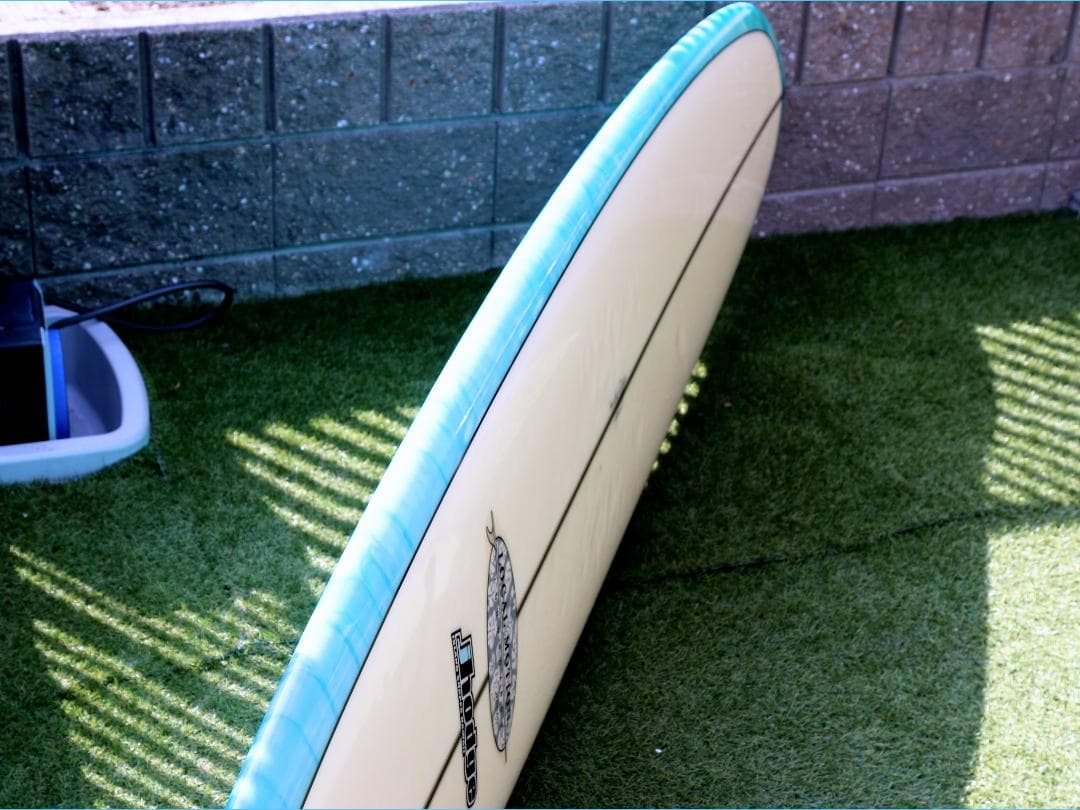 ロングボード9.4f ローカルモーション フィン ニットカバー付 マーブルカラー