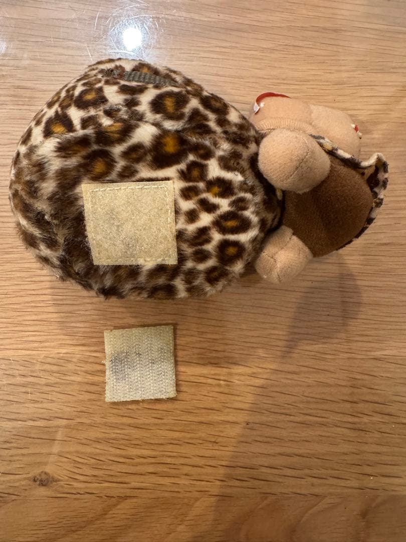 2002年製 ハローキティ ガングロ ヒョウ柄 携帯電話ホルダー カー用品