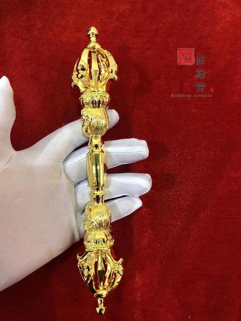 密教法具 法器 川派穢迹 金剛杵 寺院用 真鍮製