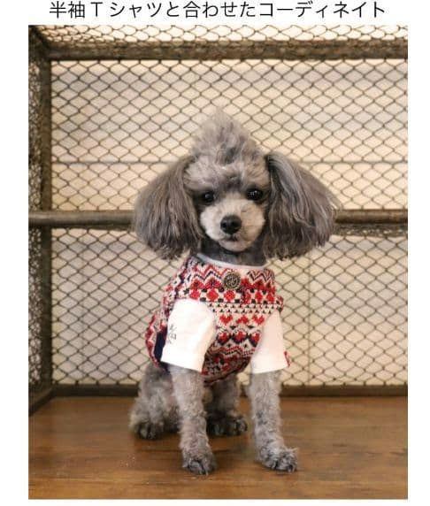 アトリエgg　ジャガードニットベスト