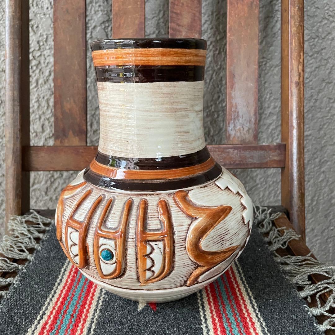 60s〜70s アメリカアンティーク　トレジャークラフト壷　USA製ヴィンテージ