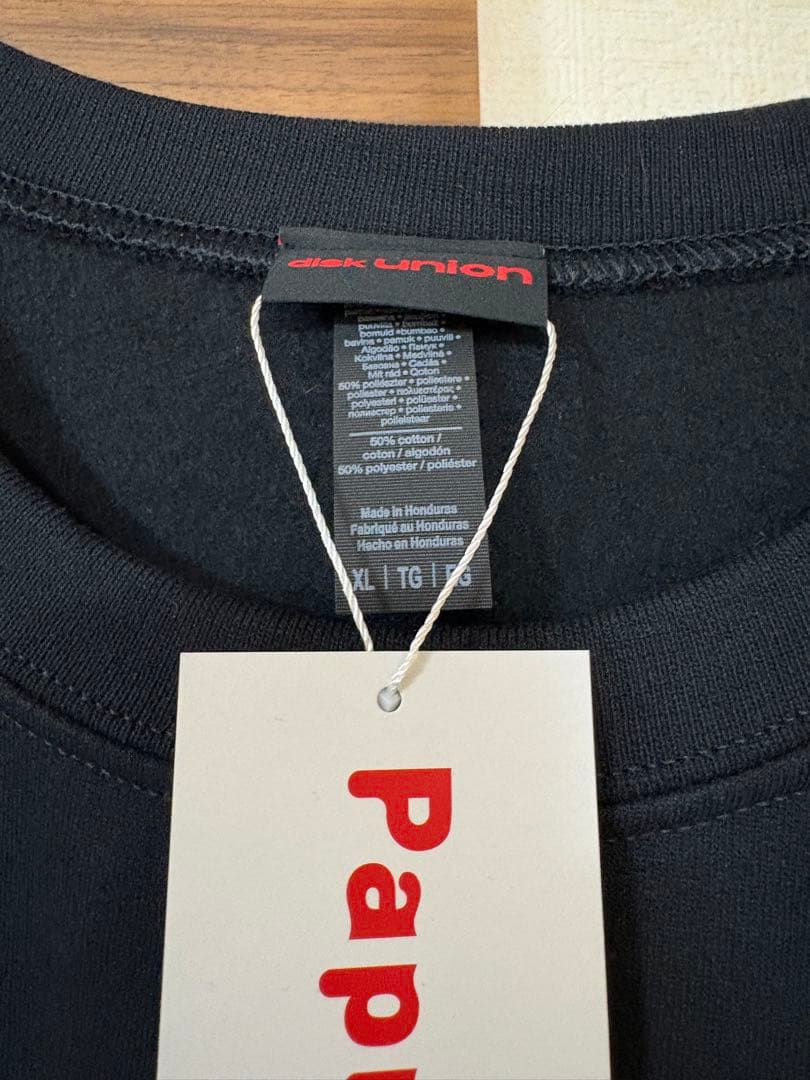 パプリカ × ディスクユニオン CREWNECK SWEATSHIRT XL