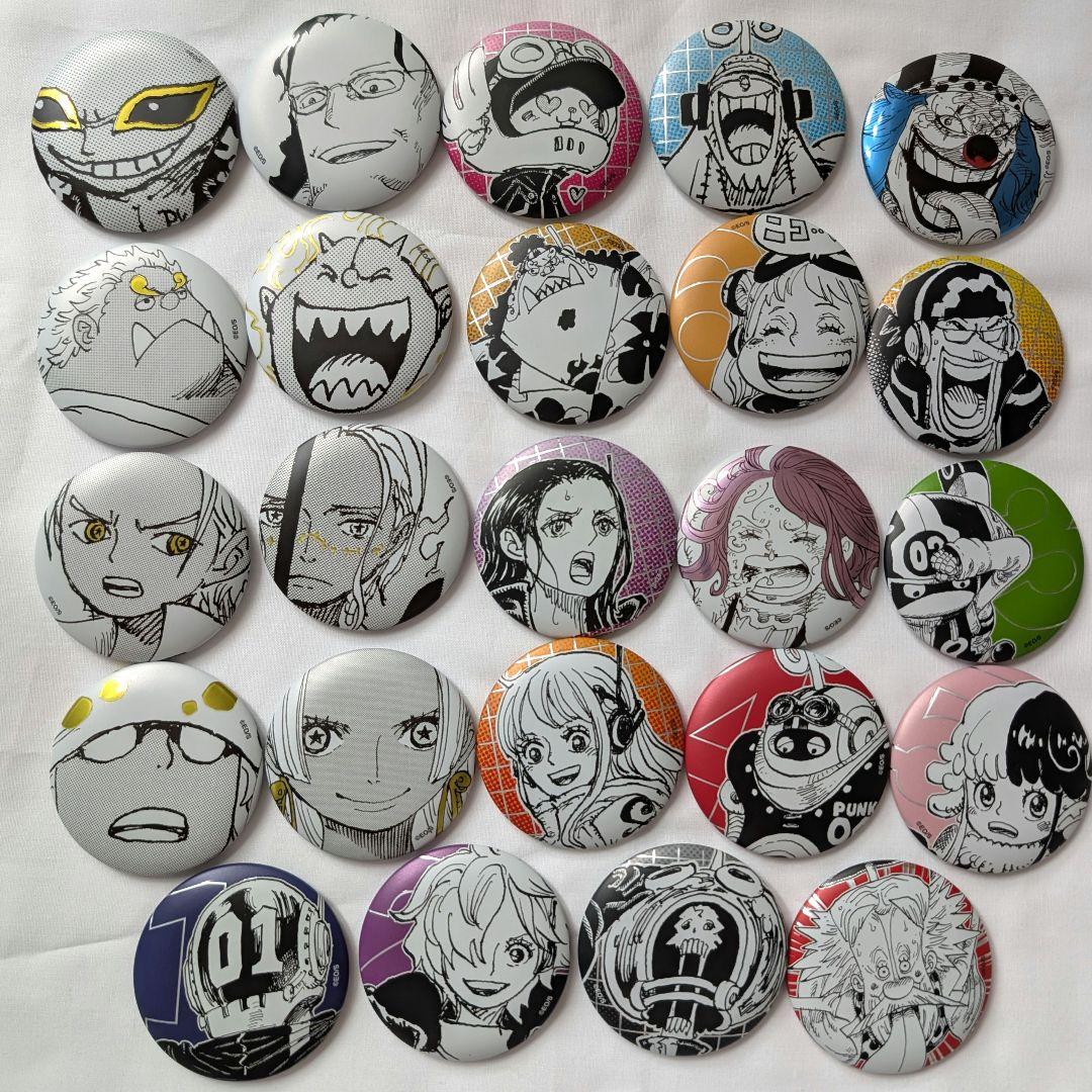 ワンピース　商品名長ェな　缶バッジ　24点