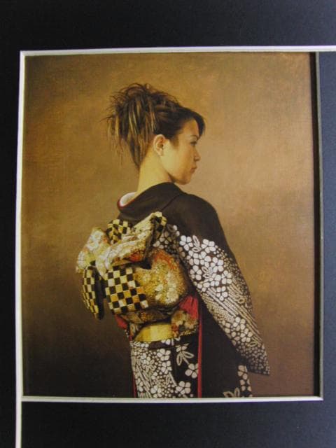 岩戸敏彦　「華」、希少画集より、状態良好、新品高級額装付