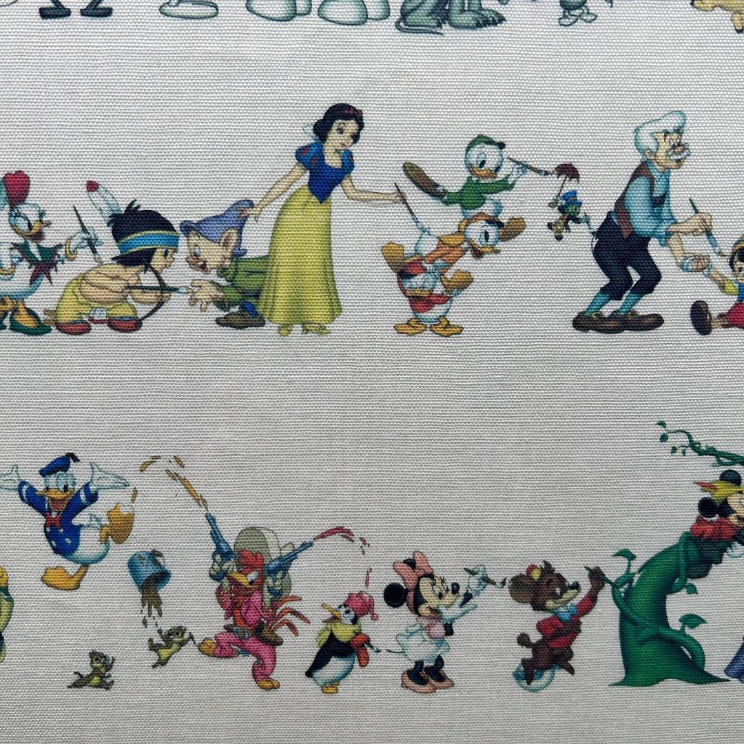 ▽Na右1007 ディズニー 1500枚限定 100周年記念　布ポスター 額装