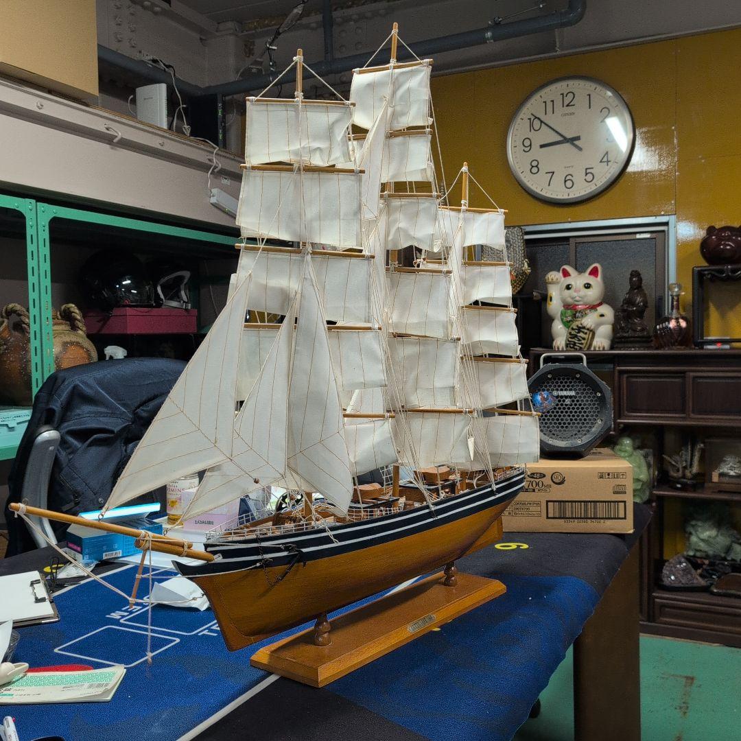 木製帆船模型 CUTTY SARK スタンド付き