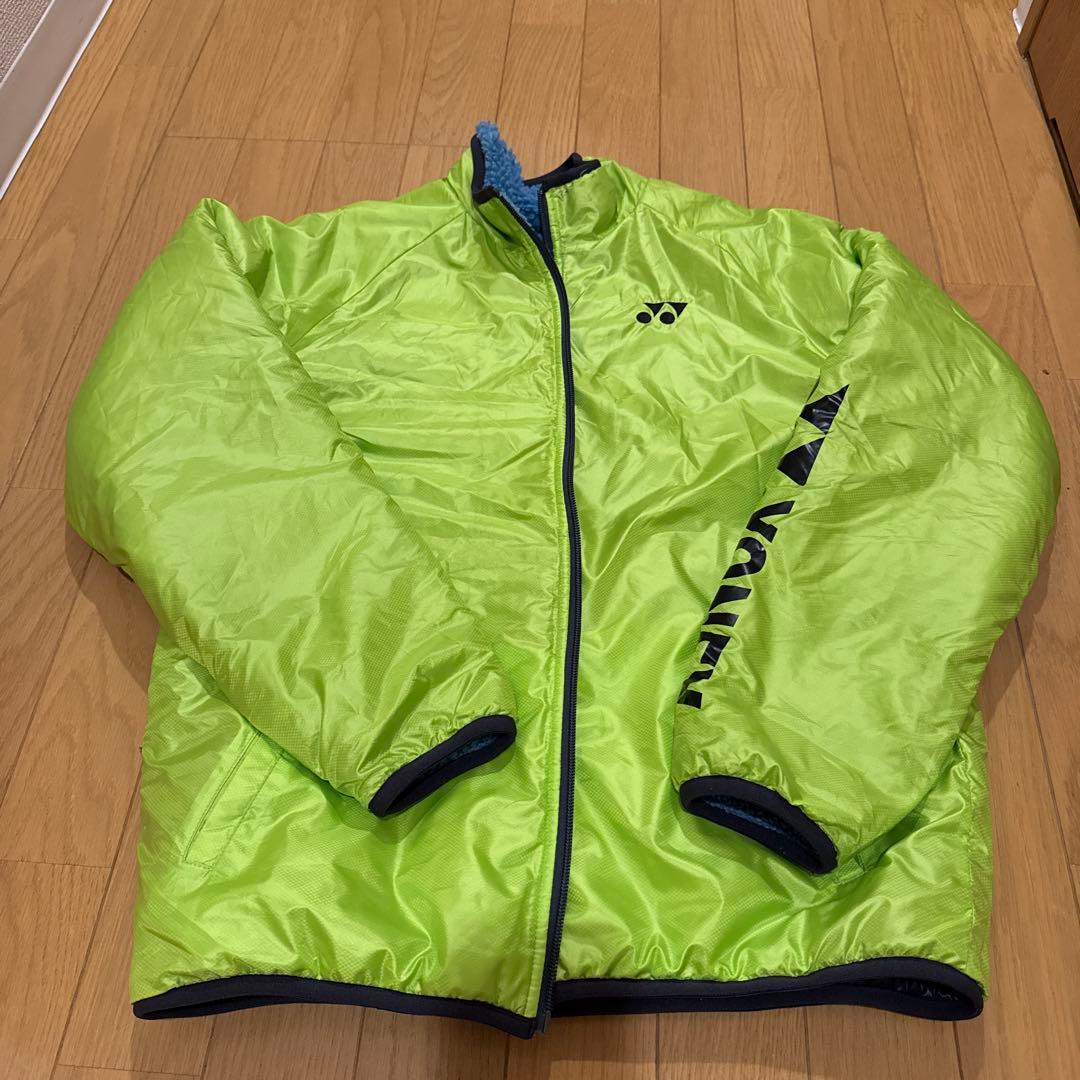 YONEX リバーシブルジャケット 蛍光グリーン/青