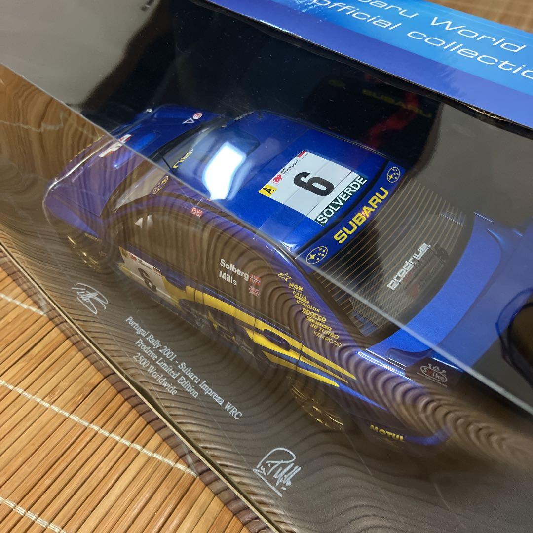 オートアート　2台セット1/18 スバルインプレッサ2001 ドライバーセット
