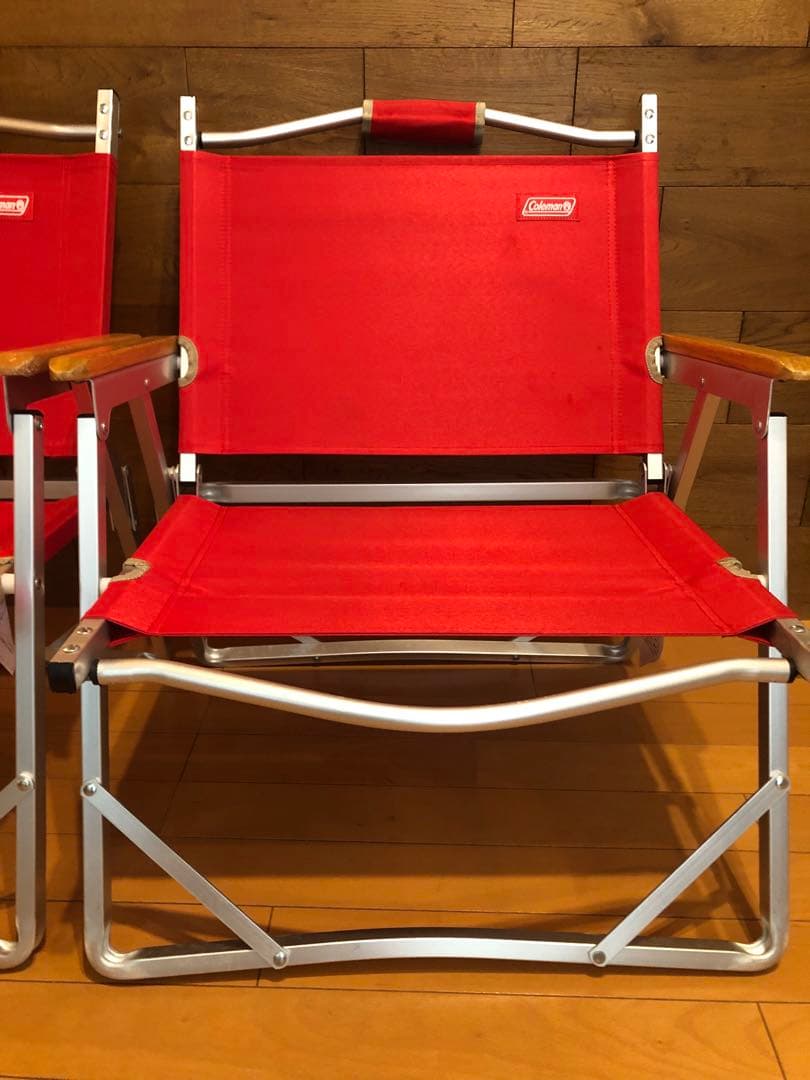Coleman アウトドアチェア 赤 2脚セット