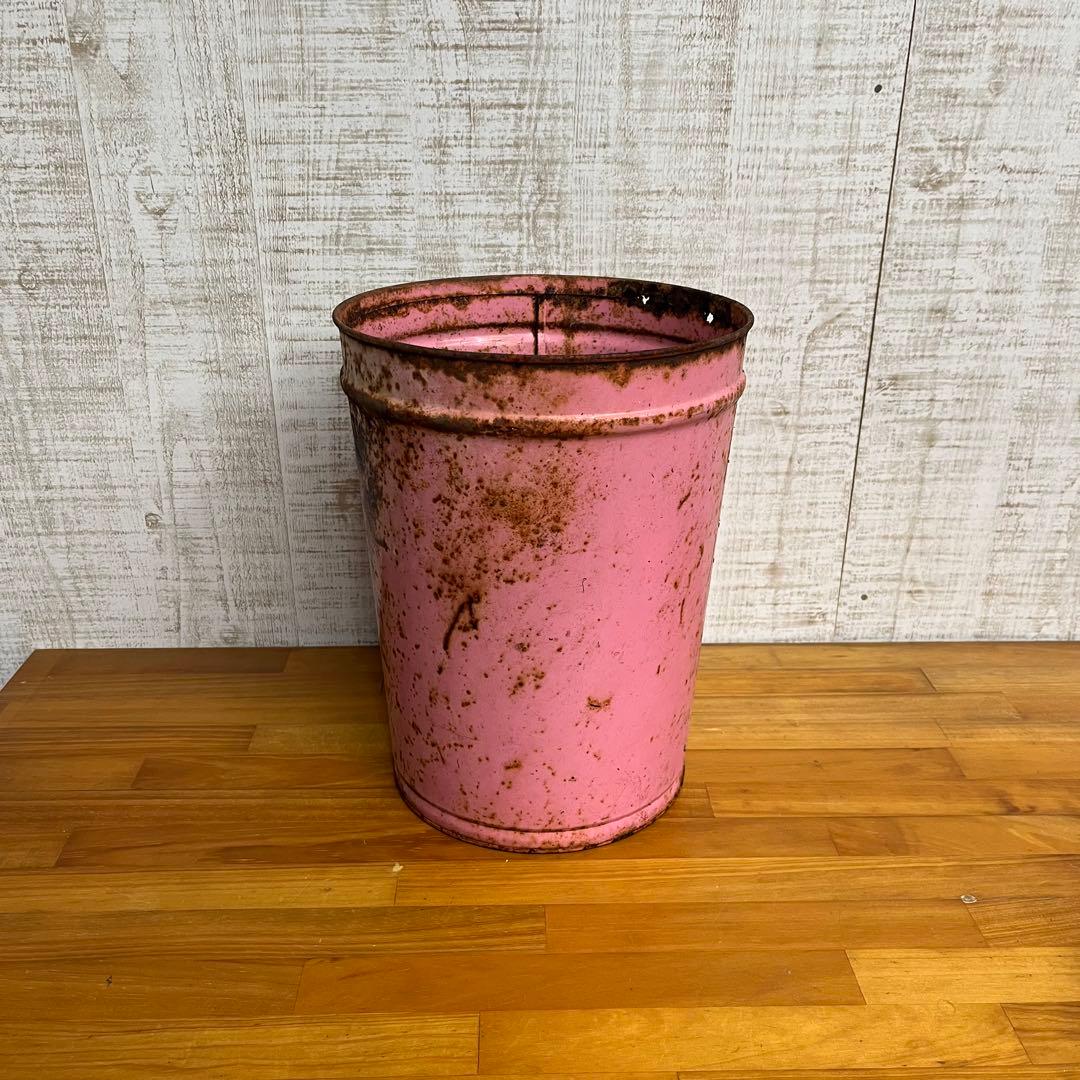 【アンティーク】Bunbuku ブンブク ブリキバケツ ダストボックス ゴミ箱
