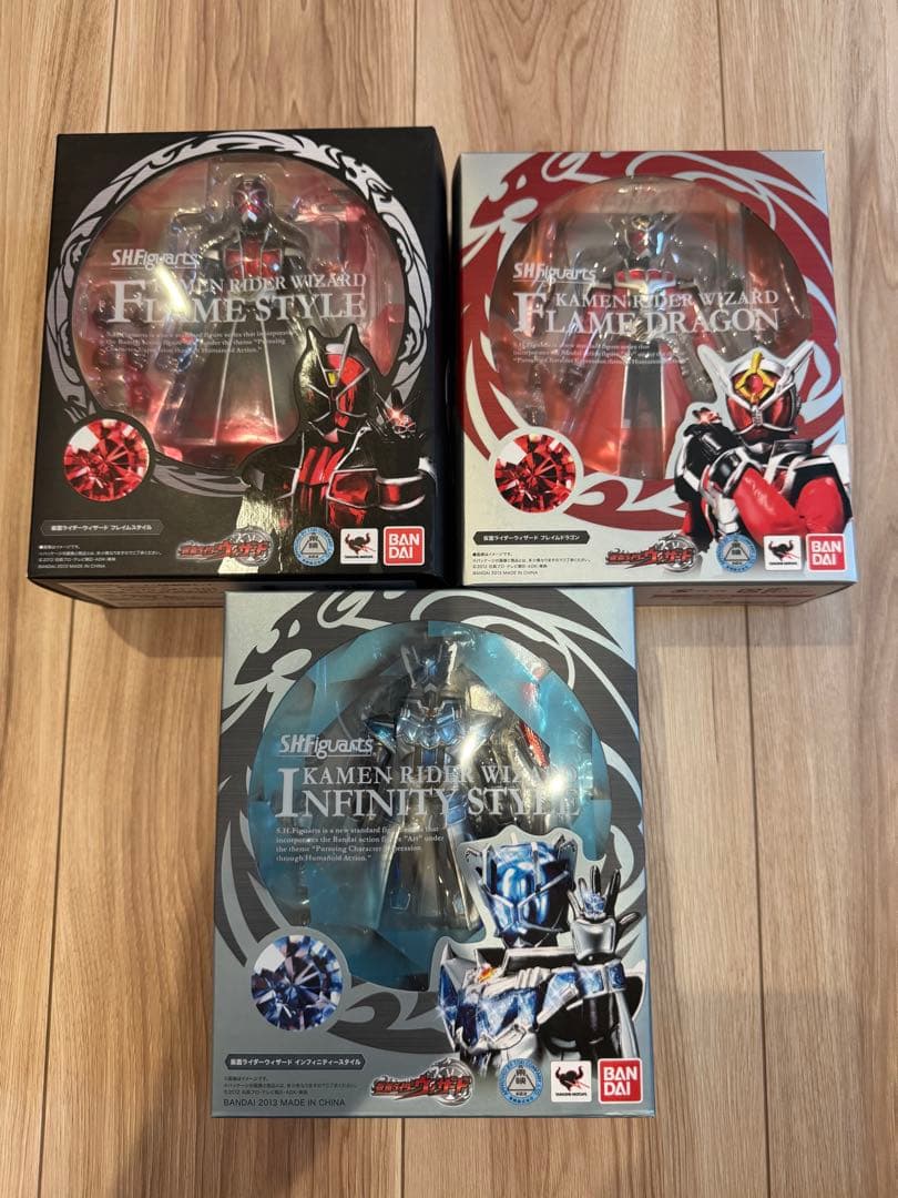 【未開封】S.H.Figuarts 仮面ライダーウィザード 3点セット