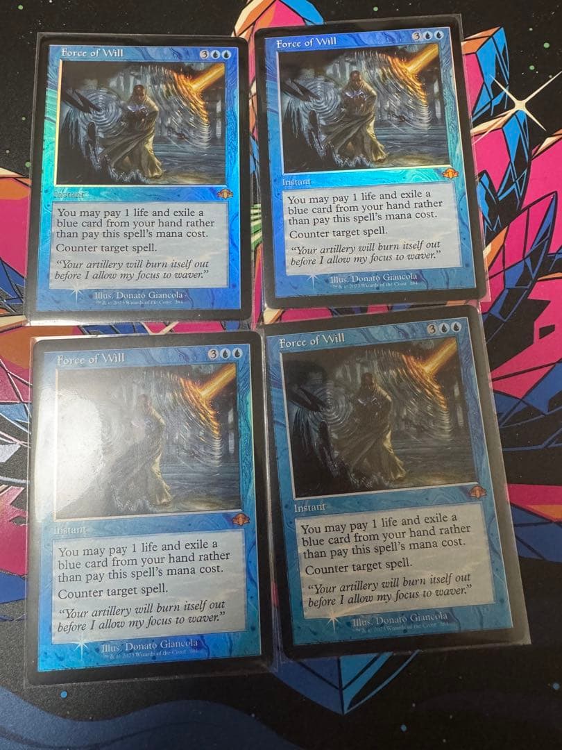 意志の力 Force of will 旧枠 foil 4枚