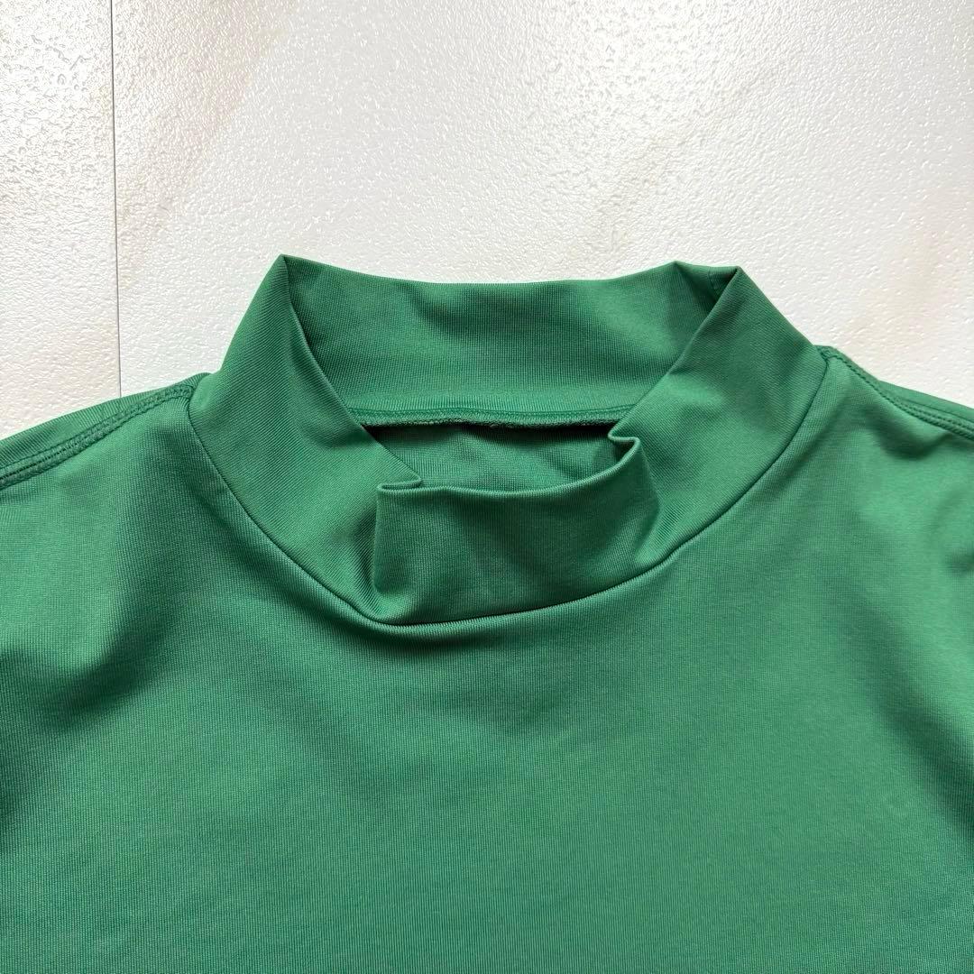 未使用級✨ BRIEFING モックネック シャツ 半袖 グリーン