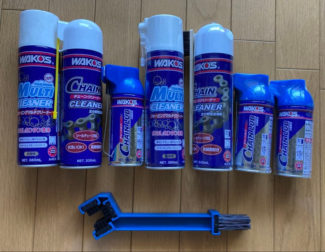 ワコーズ7本セットチェーンクリーナー/チェーンルブ/フォーミングマルチクリーナー