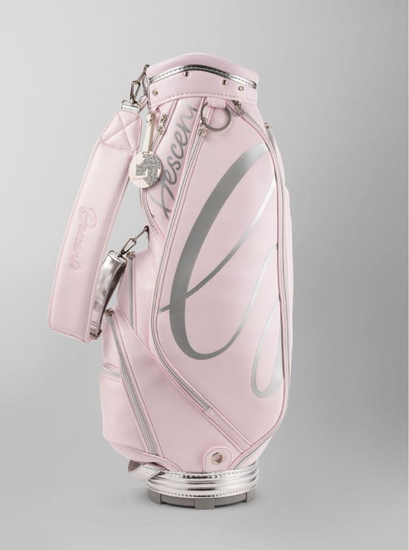 【1度使用のみ】デサントゴルフ LUXE キャディバッグ ピンク