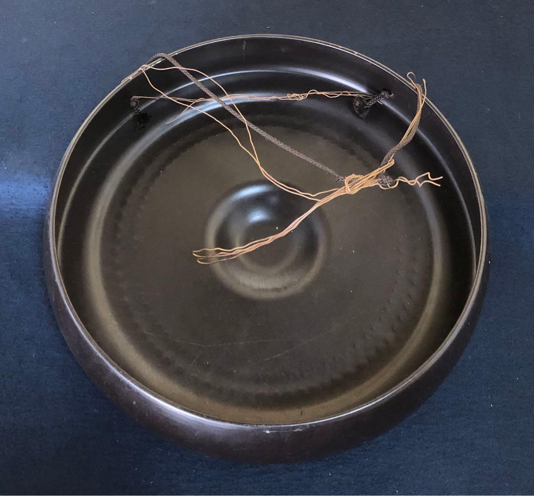 《R》茶道具 銅羅 ドラ 撥付 仏具 鳴物 260114き3