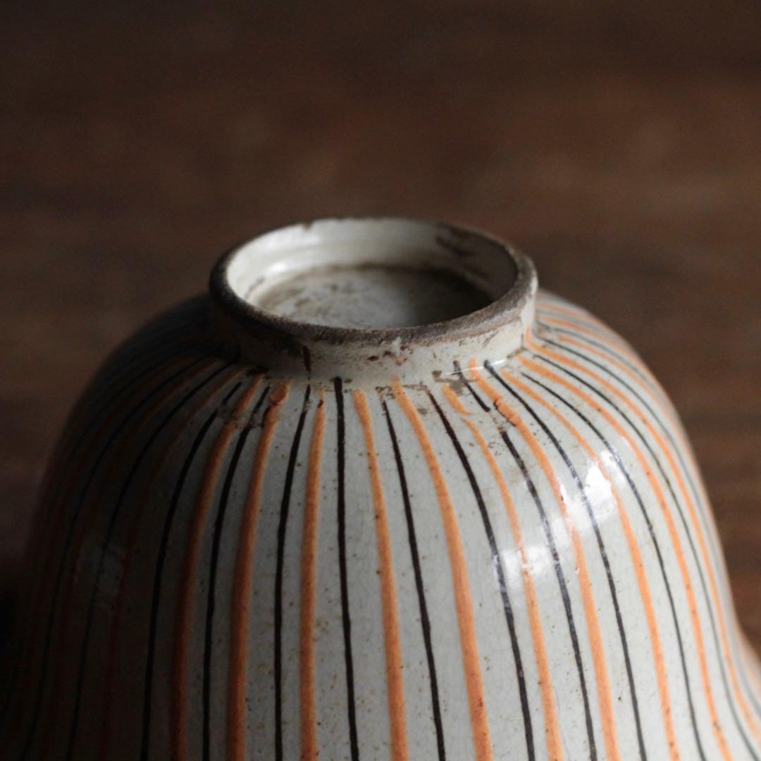 瀬戸 麦藁手 茶碗 江戸後期 茶道具 古美術 古道具 アンティーク