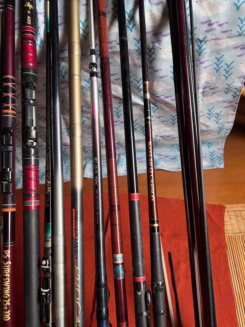 複数本(11本)チヌ竿他/浮/リール2点 ダイワ / シマノ等1式《現状渡し》