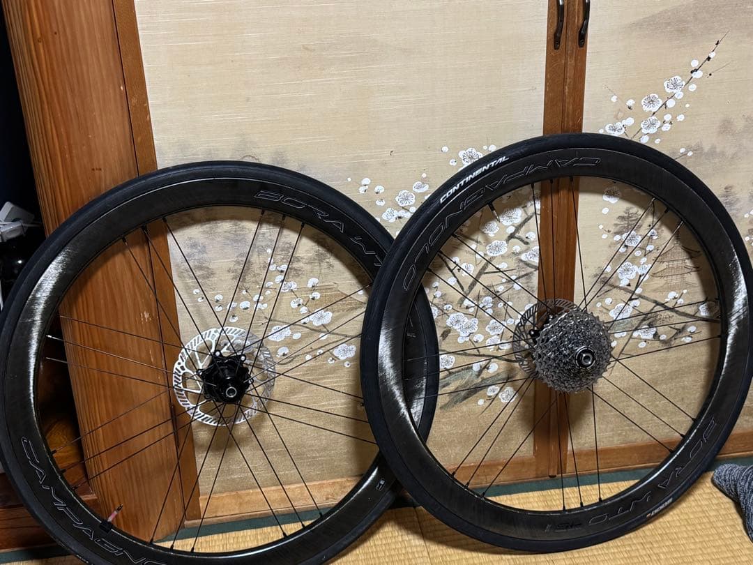 カンパニョーロ　ボーラwto45 disc 前後ホイールのみ　カーボンホイール