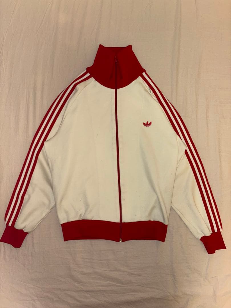 アディダス 80s 赤ベージュ デサント 3