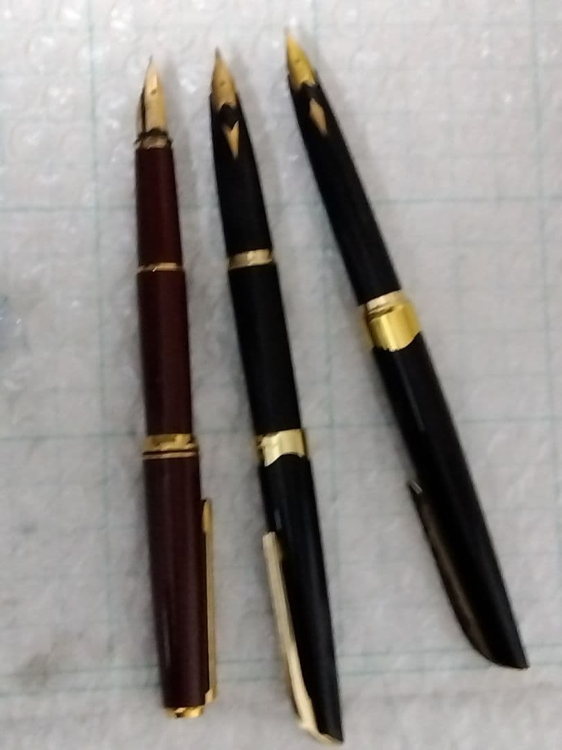 ペン先 14K x 1本、18K x 2本、万年筆　合計３本まとめ売り