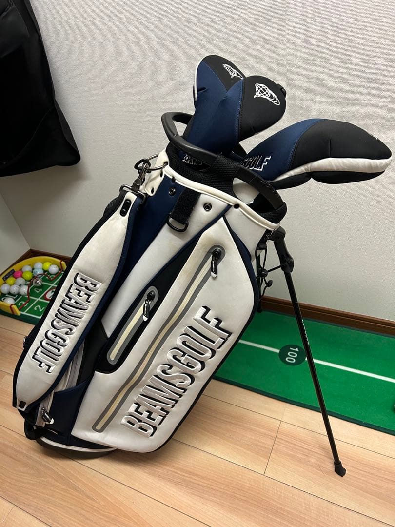 BEAMS GOLF スタンド付きキャディバッグ