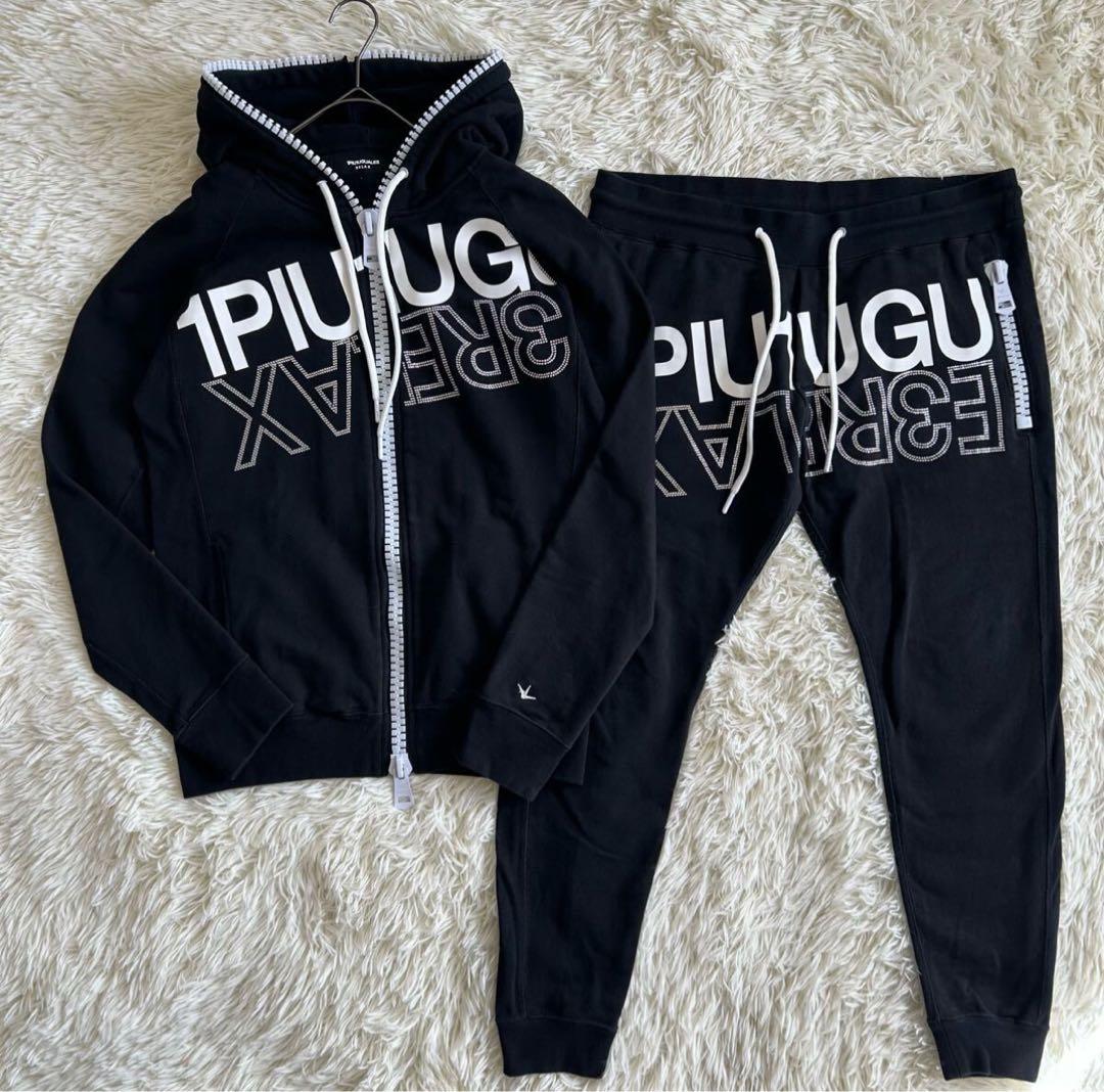 1PIU1UGUALE3 GOLFメンズ XLスウェットブラック