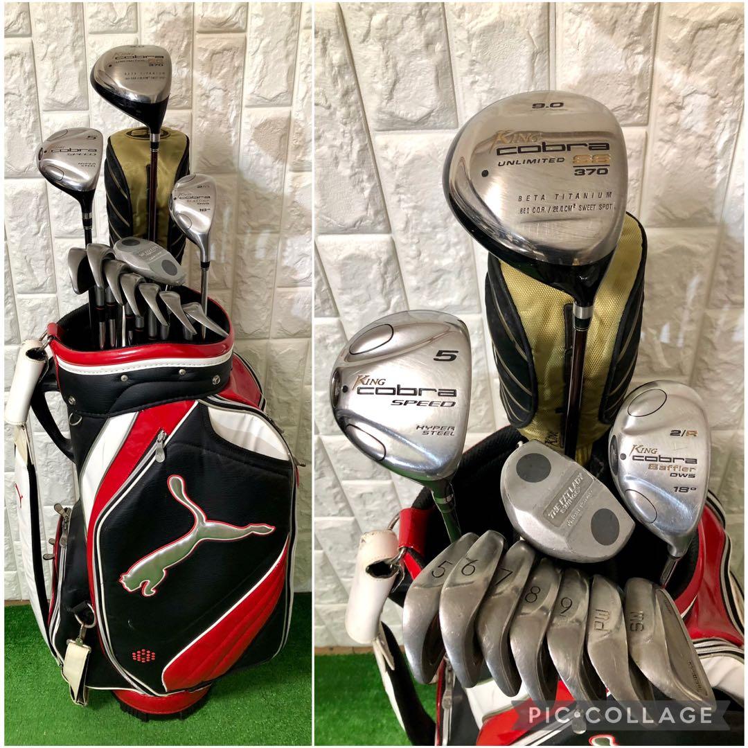 初心者おすすめ☆メンズ ゴルフクラブセット☆コブラ☆3点式キャディバッグ付