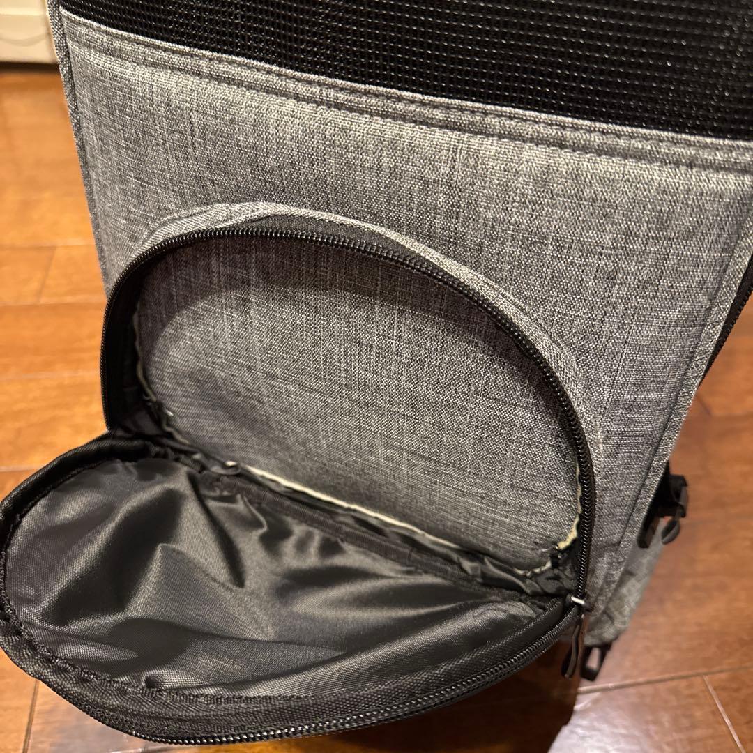 【美品】AIRBUGGY FITT ペットキャリー グレー