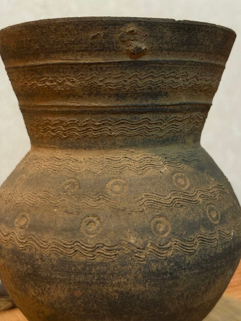 骨董　台付長頸壺　新羅土器　古代須恵器 朝鮮美術　古美術