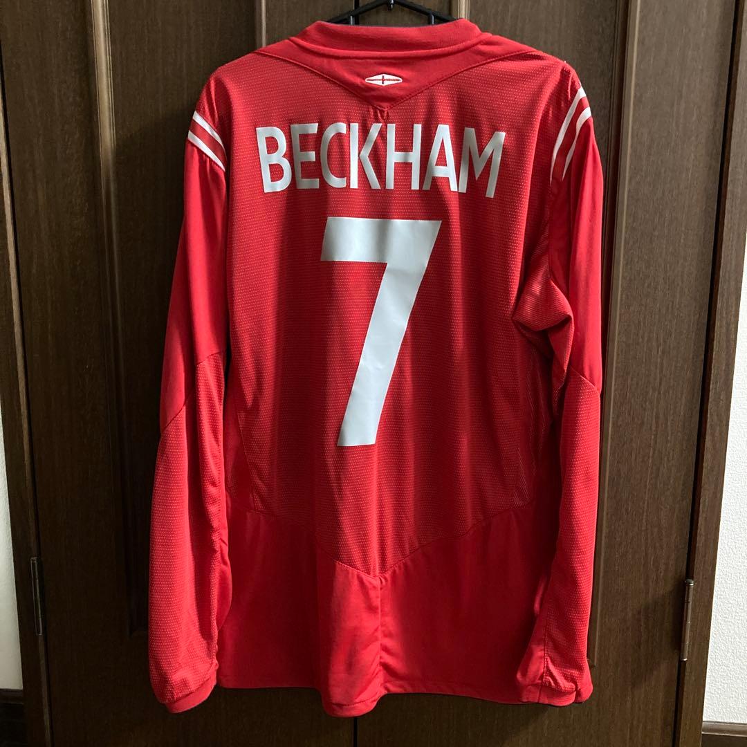 イングランド代表　2004年　長袖　ベッカム　ユニフォーム