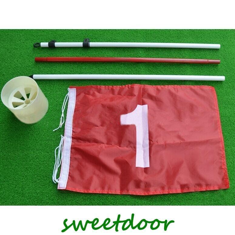 ゴルフピンフラッグ ホールカップ ゴルフグッズ スポーツ用品 x3