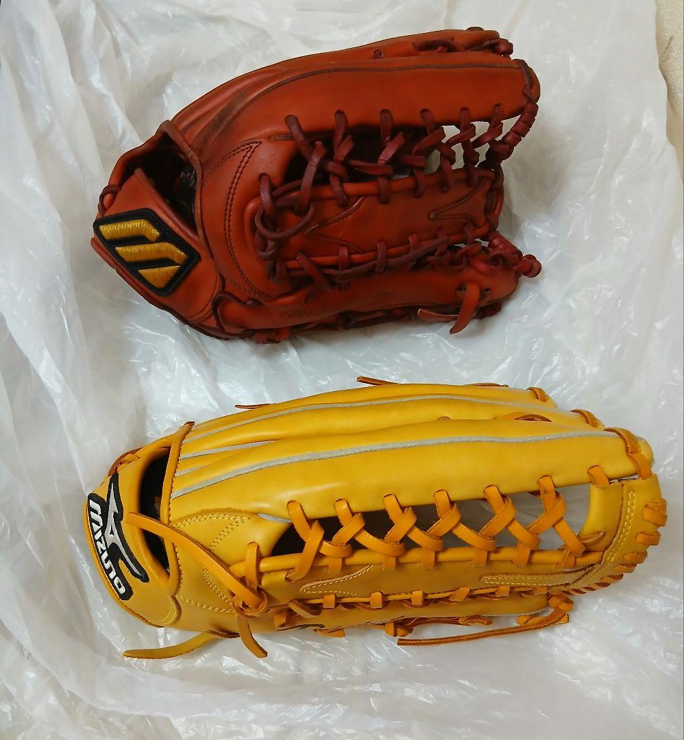 外野グローブ　2個　イチローモデル　ミズノ　　Mizuno