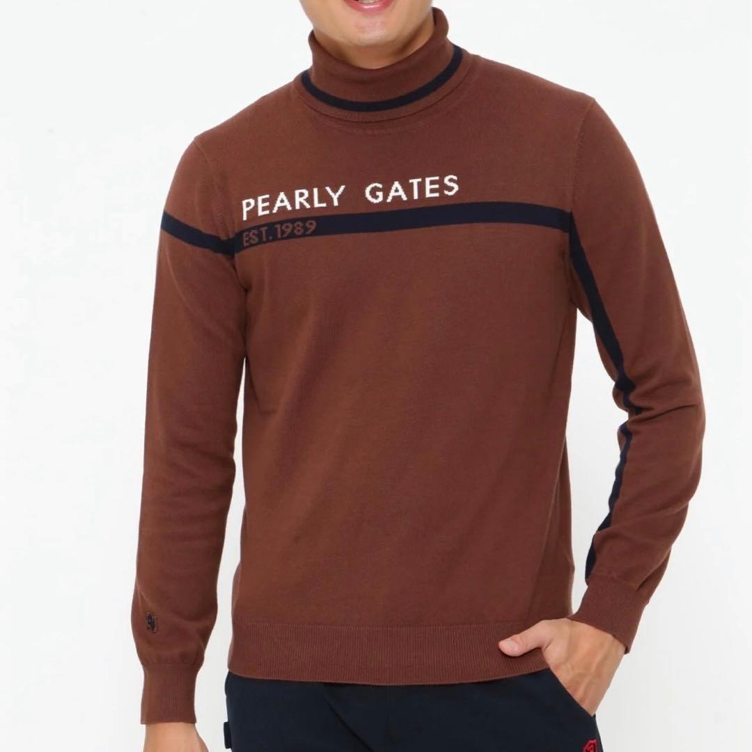 パーリーゲイツ☆新品 ソフトタッチハイネックニット プルオーバー