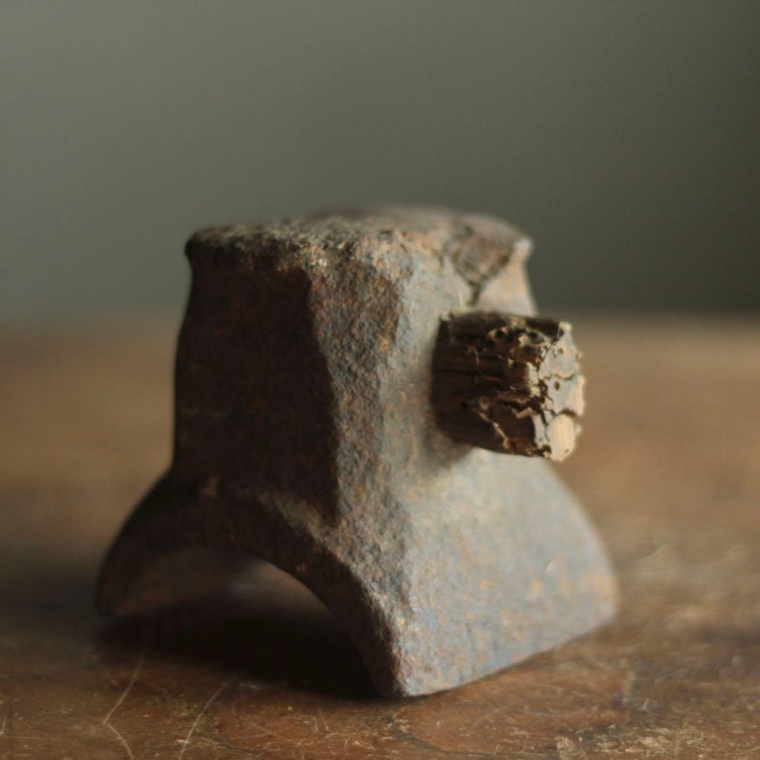 鉄塊 オブジェ 古道具 アンティーク デビルスタワーのような。