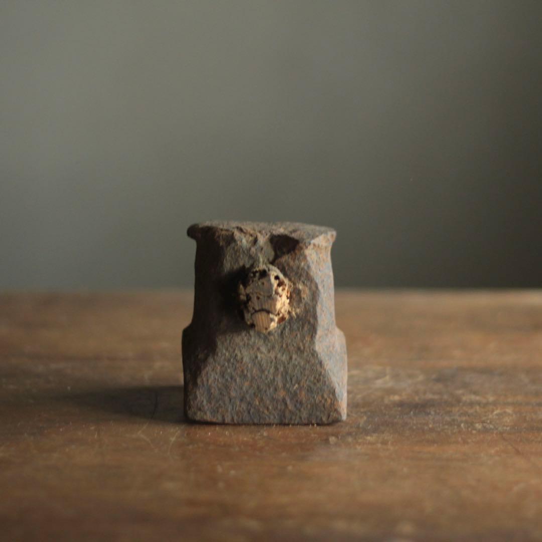 鉄塊 オブジェ 古道具 アンティーク デビルスタワーのような。