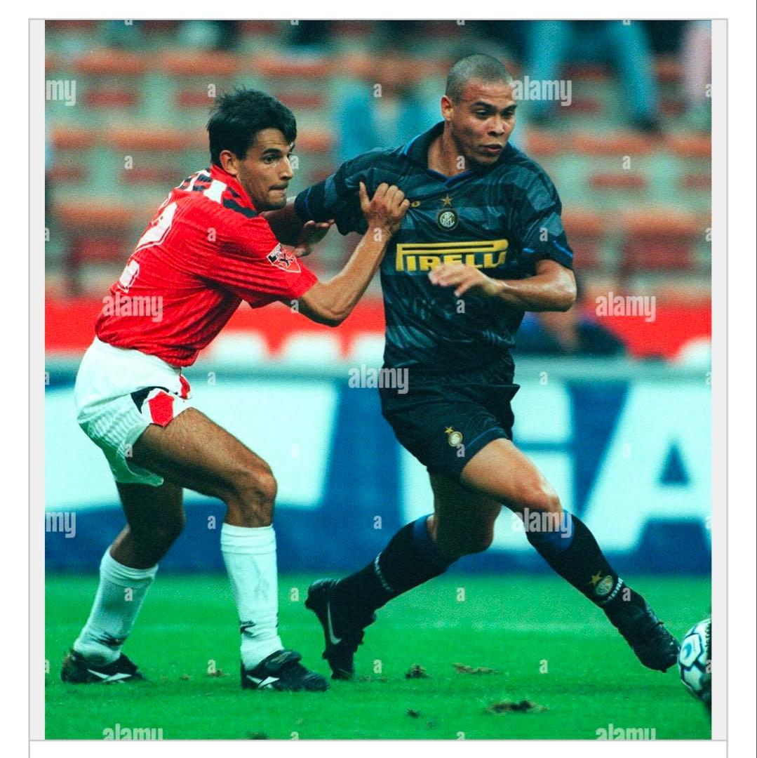 爆レア！97-98 インテル　ミラノ ユニフォーム ロナルド uefaカップ戦