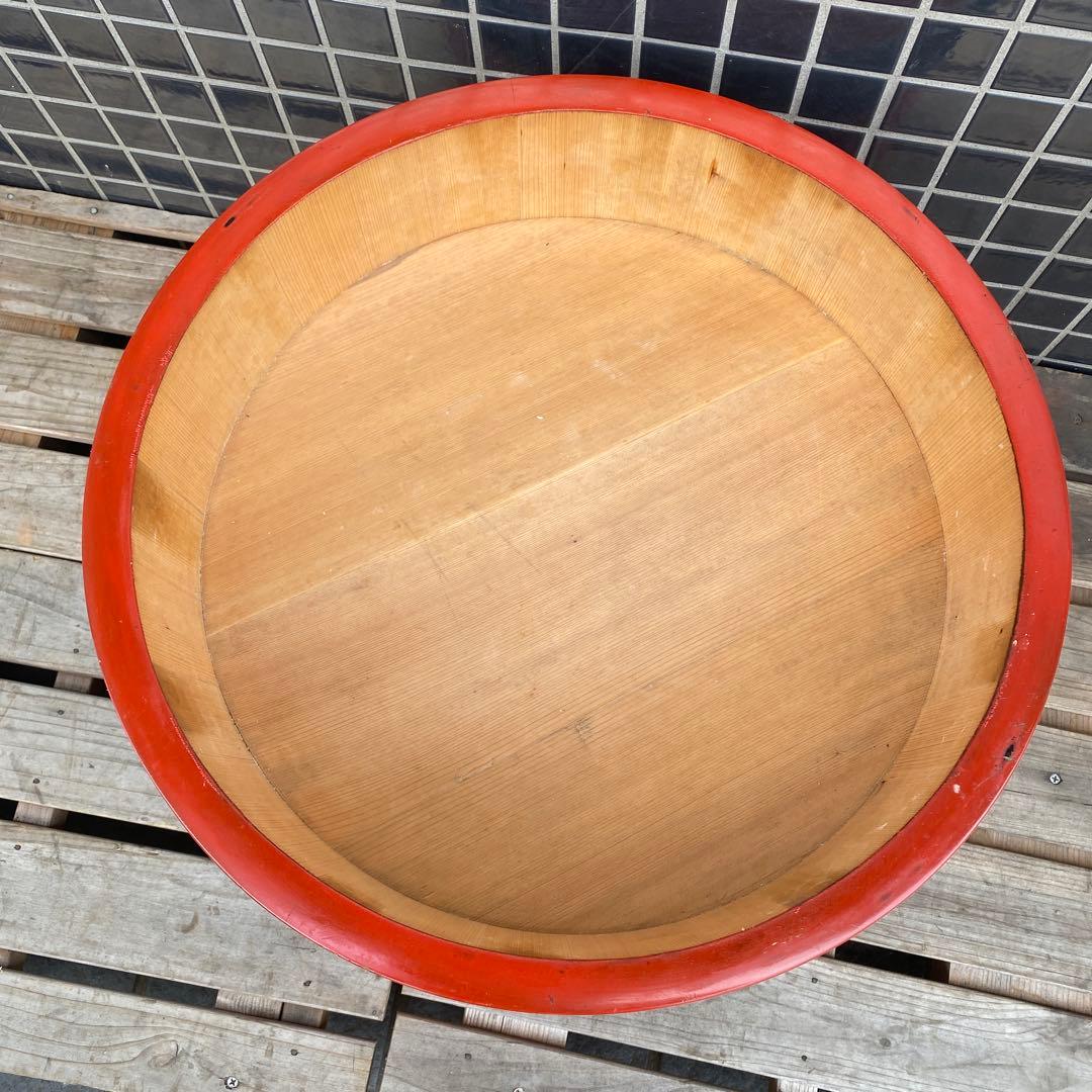 時代物 漆塗り飯台 専用ブリキ箱 稀少 骨董品 古道具 古民家 蓋付き