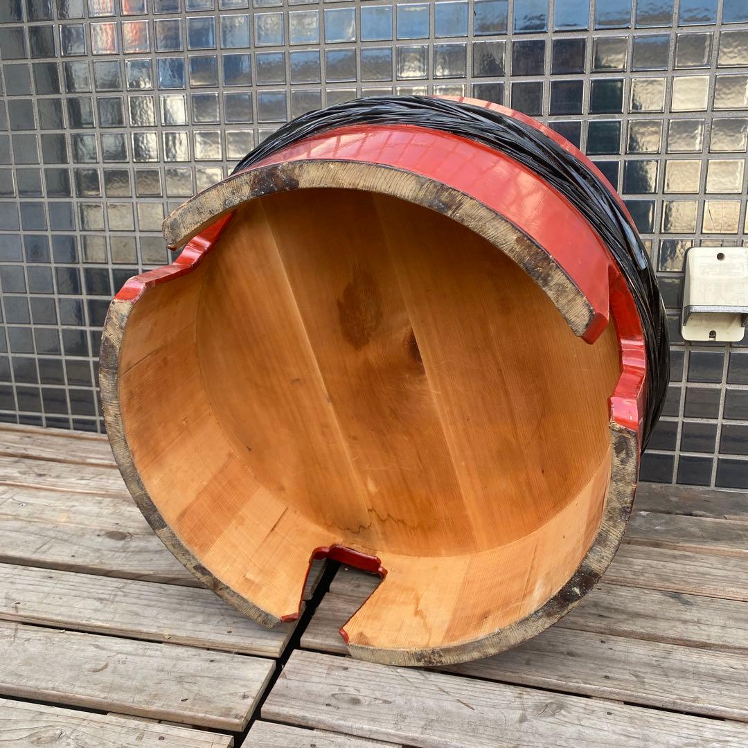 時代物 漆塗り飯台 専用ブリキ箱 稀少 骨董品 古道具 古民家 蓋付き