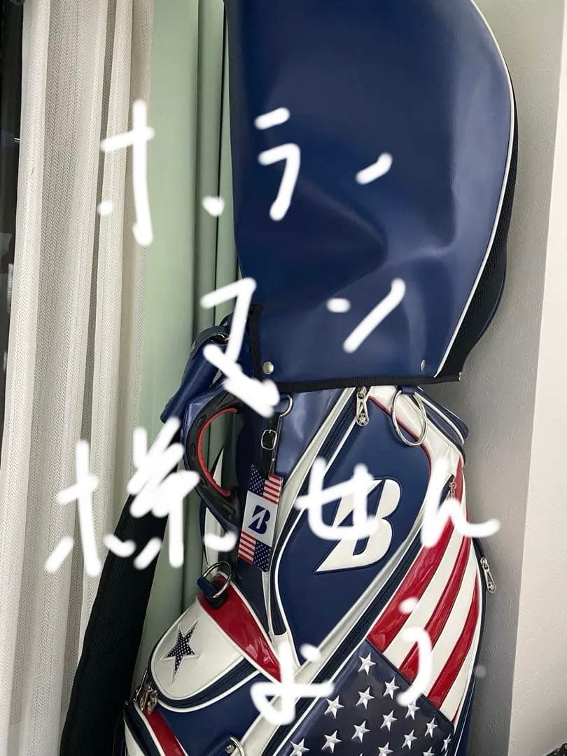 BRIDGESTONE ゴルフバッグ アメリカ国旗デザイン。メジャーコレクション
