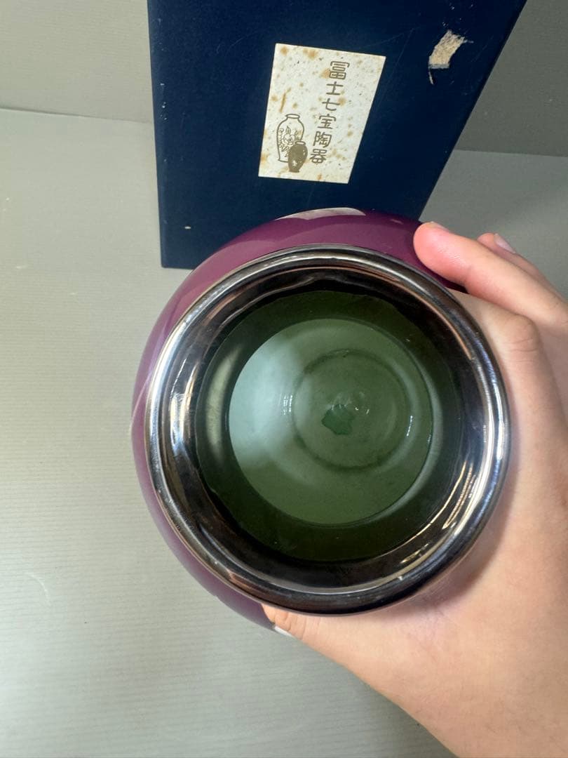 2559 七宝焼　琺瑯　花瓶