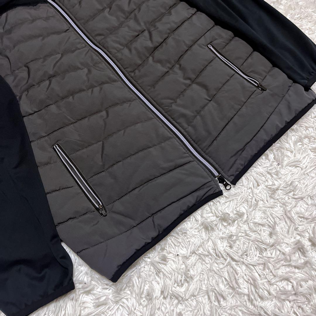 【極美品/メンズ2XL】フットジョイ ハイブリッド　中綿ジャケット　黒　グレー