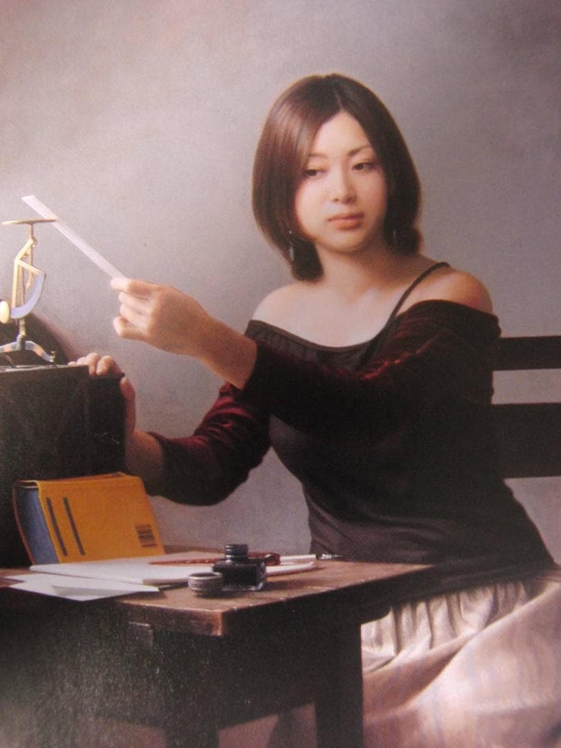 生島浩、【月隠り】、希少な額装用画集より、厳選、新品額装、マット額装付