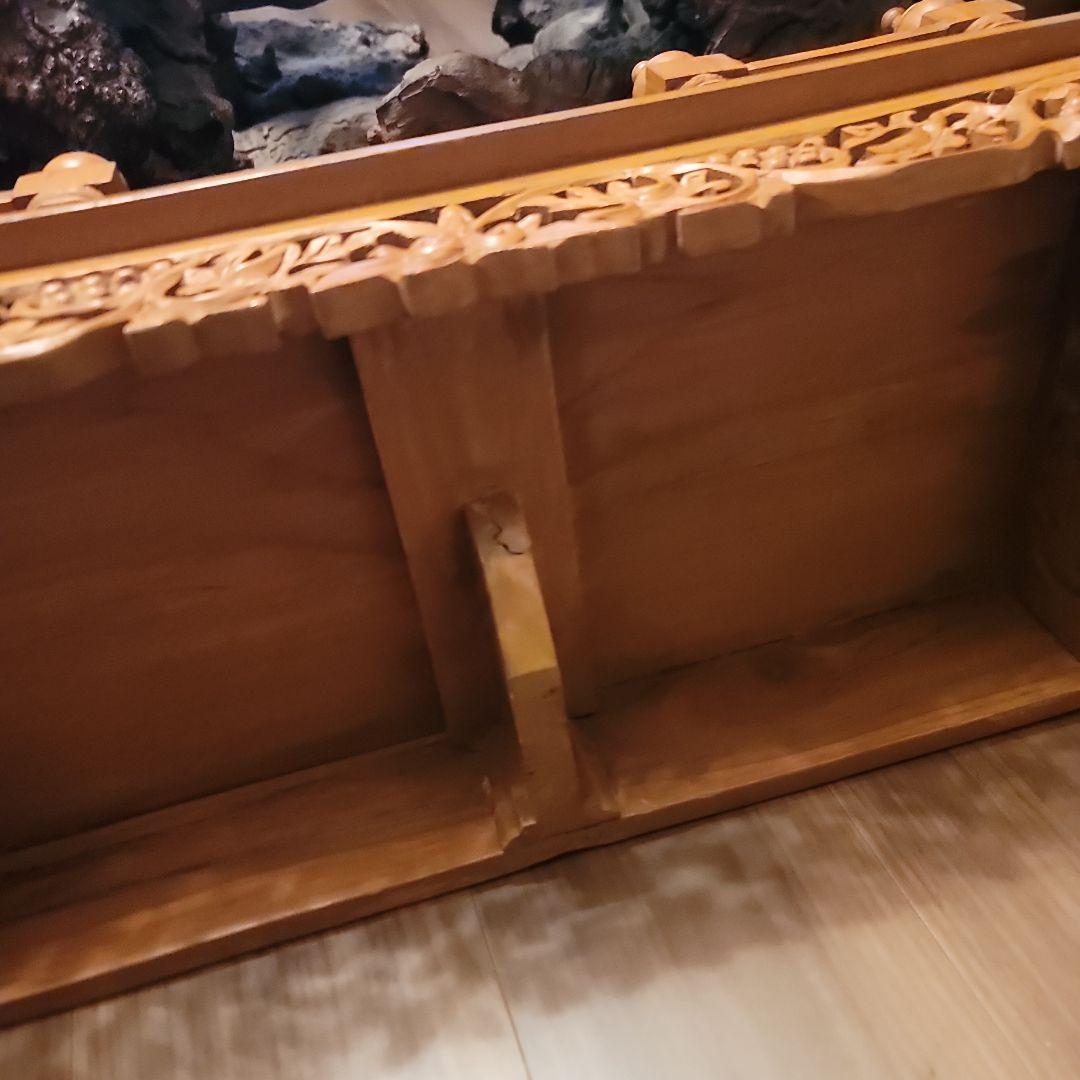 木製アジアンスタイル飾り台